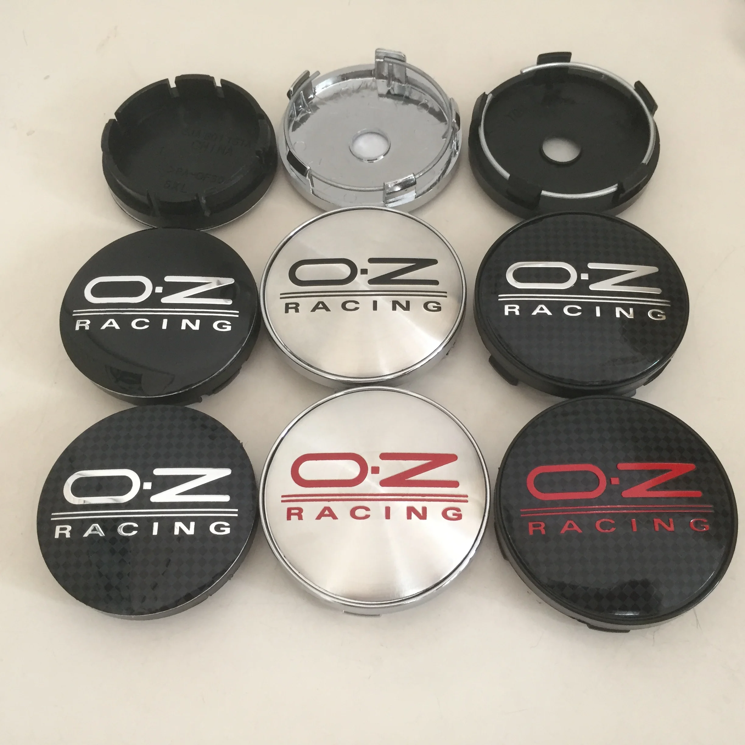 Premium Car Emblem Wheel Hub Center Cap Badge Covers - Set of 4