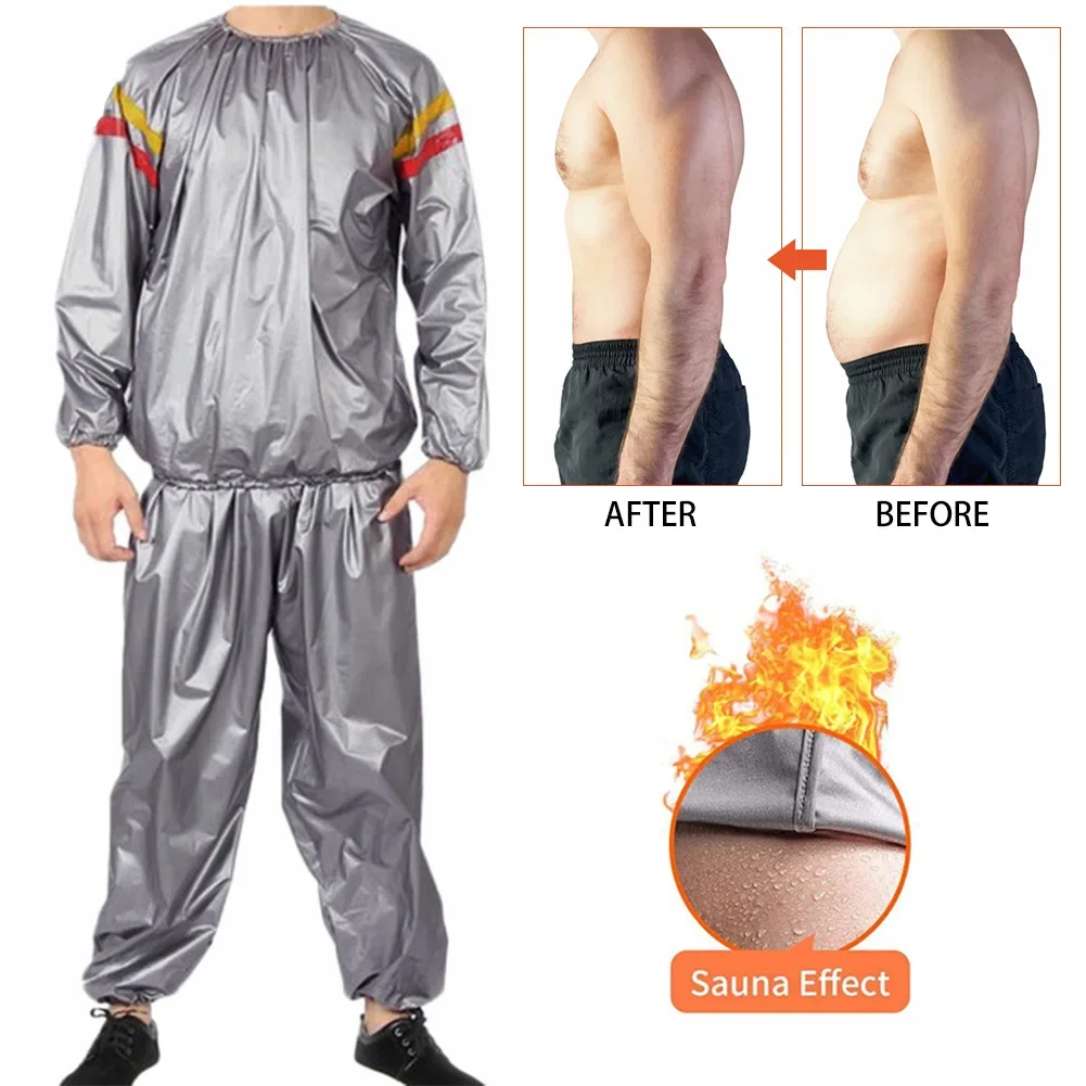 Fitness Weight Loss Sweat Sauna Suit Exercise Gym Anti-Rip Waterproof Fat Burning sports suit