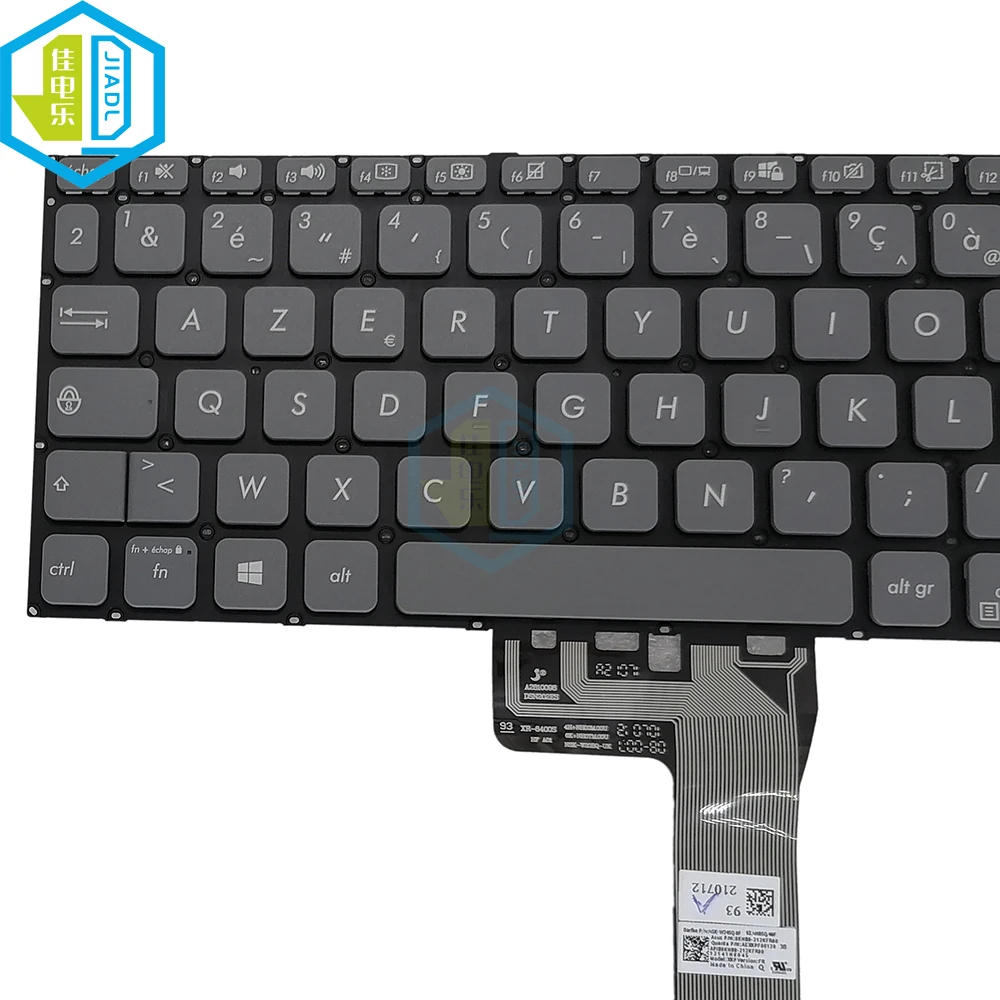 Teclado Retroiluminado para Asus Vivobook Grego Francês Azerty Novo Asus Vivobook X409 X409fj X409ua X409f A409m A415 X415 D415 - Imagem 5