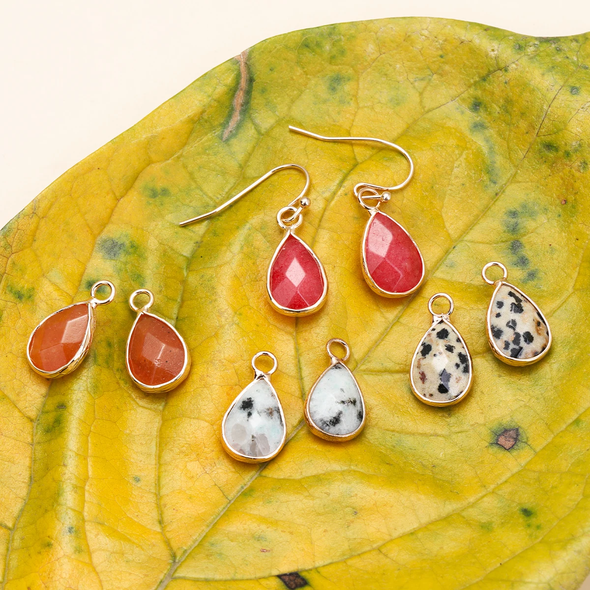 Natural Stone Gemstone Drop Earrings Pendant Women's Fashion Temperament Earrings Women's Daily Wear Jewelry Factory Direct Sale drop earrings,pendant earrings