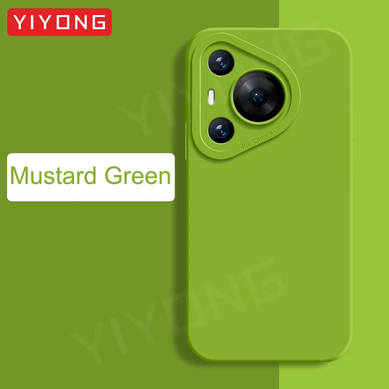 YIYONG Liquid Silicone Square Soft Phone Case - Pura70 Series