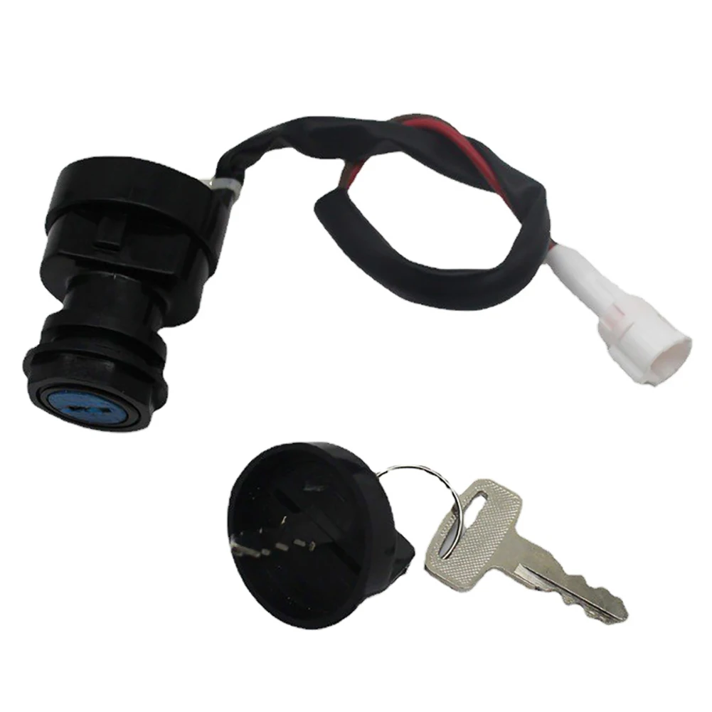 1 Set ATV Ignition Key Switch Universal 2 Wires Ignition Keys Start