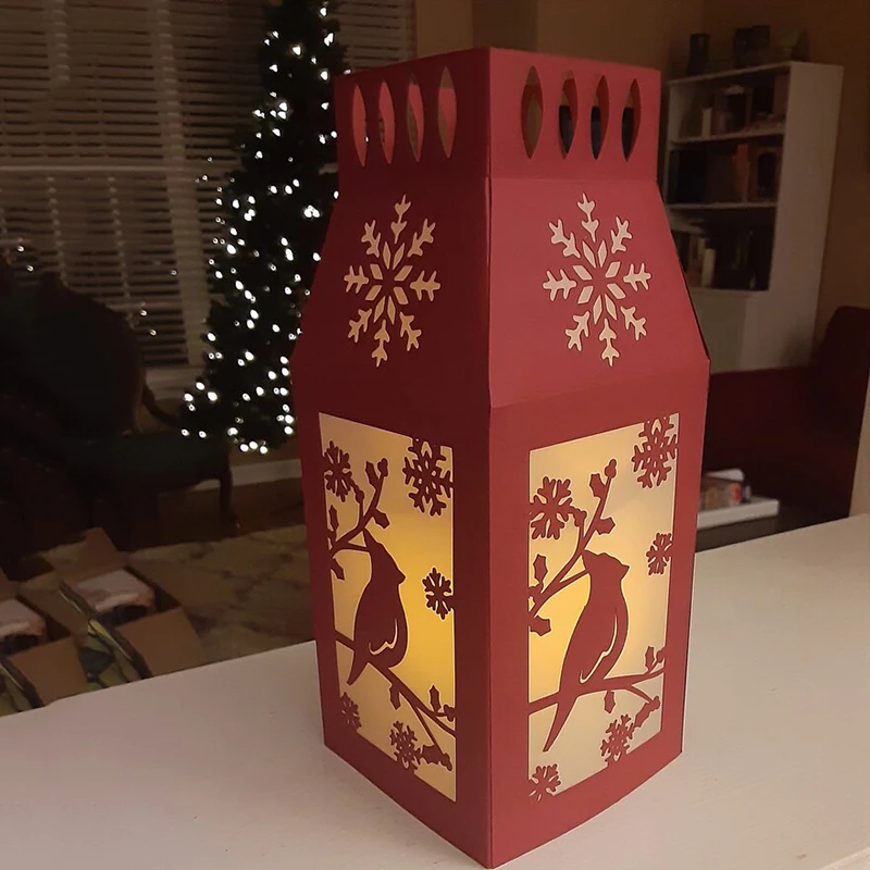 

Christmas Deer Lantern Metal Cutting Dies Stencil Scrapbooking DIY Album Stamp Paper Card Embossing Decor Craft New Dies 2023