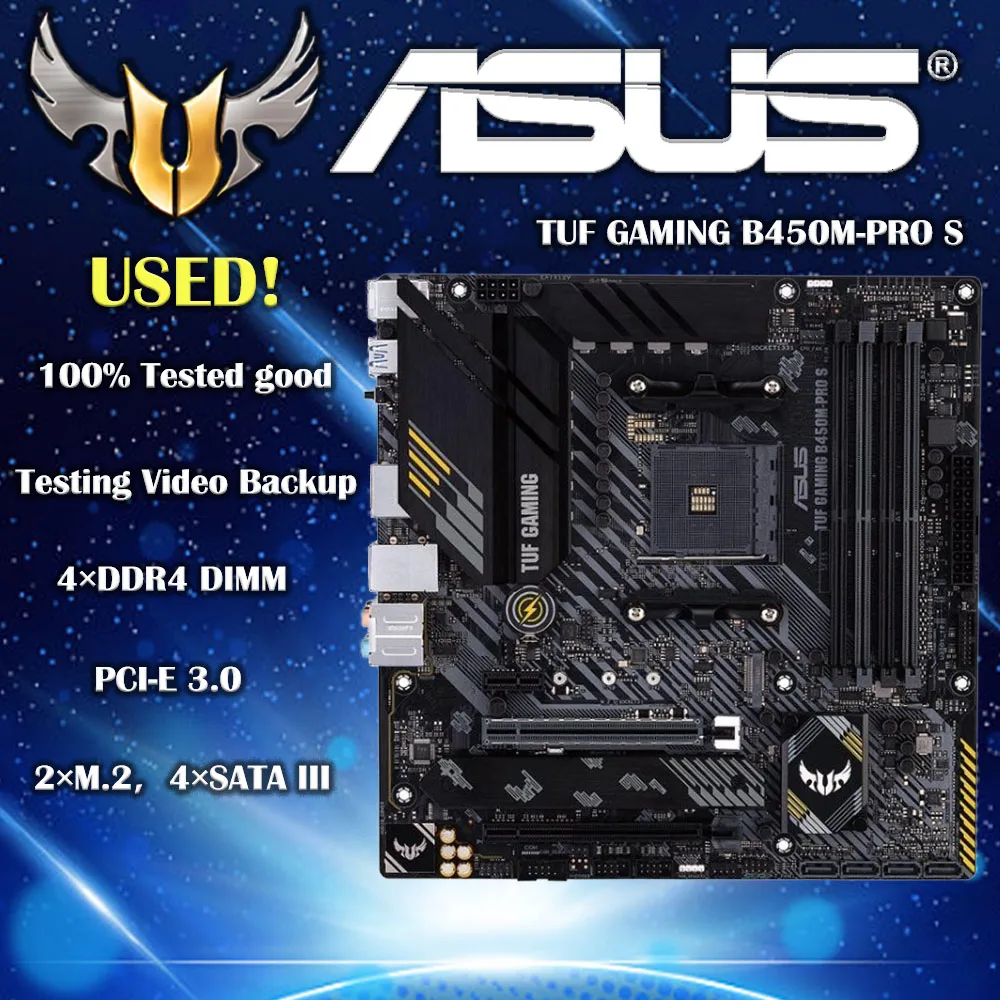 CPU ASUS TUF GAMING B450M PRO S DDR4 4400MHz HDMI