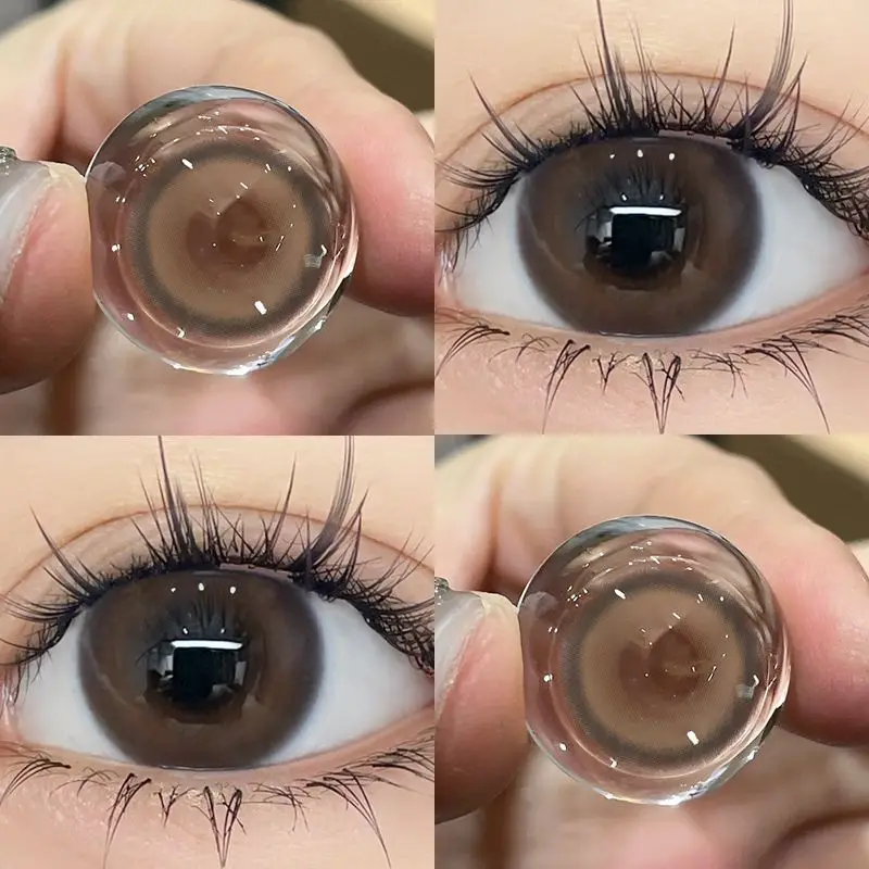 JeweLens Blue Cosmetic Contact Lenses with Black Pupil - 6-Month Wear, 1 Pair