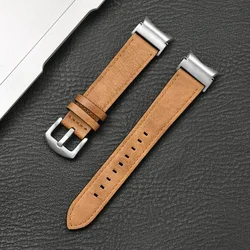 Premium Leather Strap - No Gaps Design Watchband Bracelet - Watch 4 Classic (Light brown silver)