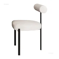 Luxury Nordic Dining Chairs Kitchen Furniture Simple Modern Home Dining Room Chair Three-foot Design Leisure Backrest Chair cn 3