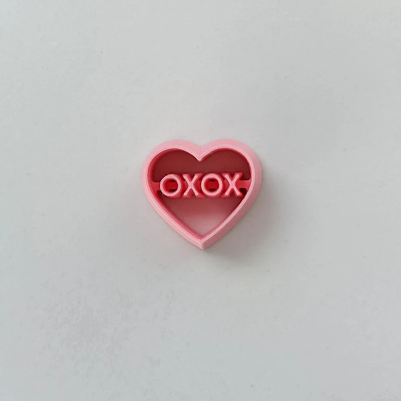 Soft Pottery Polymer Clay Cutters Loves Heart Earrings Clay Molds INS French Earrings Jewelry Making Embossing Modeling Tools