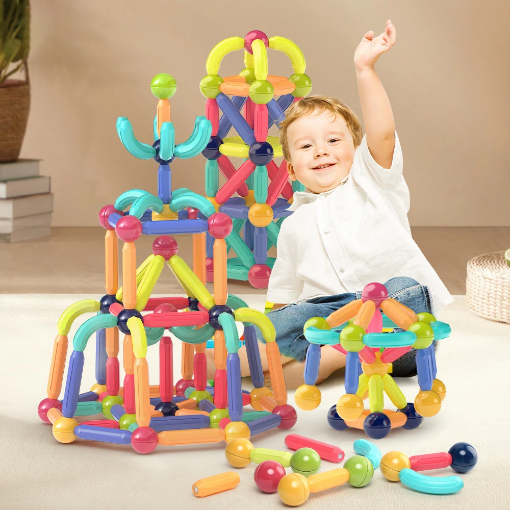 Building Sticks Blocks Toy For Toddlers Montessori Stem