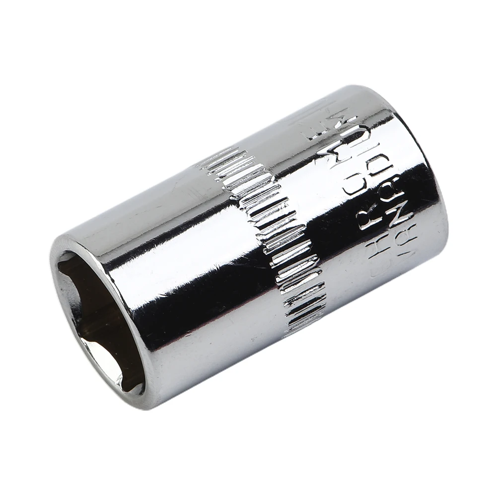 4pcs/set Socket Chrome Vanadium Steel 1/4Inch Drive 6-Point Socket 10mm Socket DIY Hand-making Household Maintenance Tool Silver