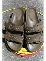 Designer Suede Belt Buckle Flat Sandals Women Fashion Rivet Street Style Soft Bottom Slippers Ladies Comfort Non Slip Beach Shoe - Image 5