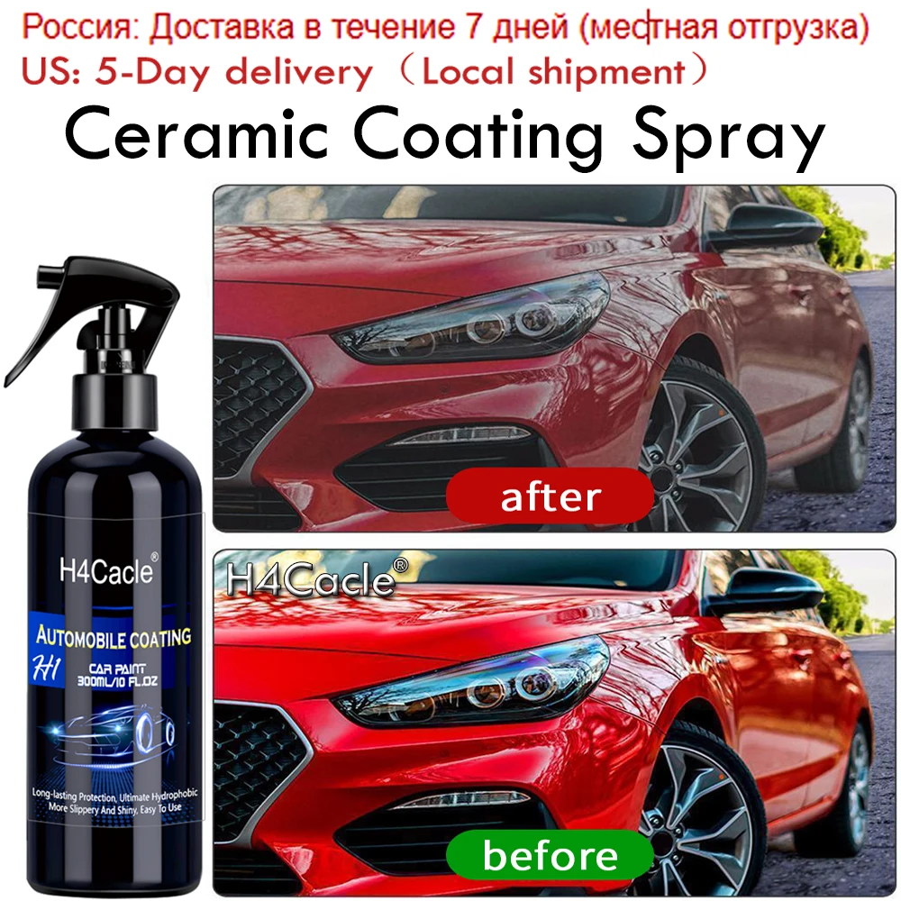 H4Cacle-Ceramic-Coating-Spray-Quick-Paint-Care-Car-Paint-Coating ...