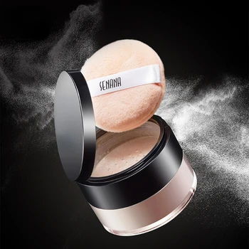 Polvere fissante idratante impeccabile, correttore forte per il controllo dell'olio con finitura nuda naturale per tutti i tipi di pelle Trucco viso in polvere fine