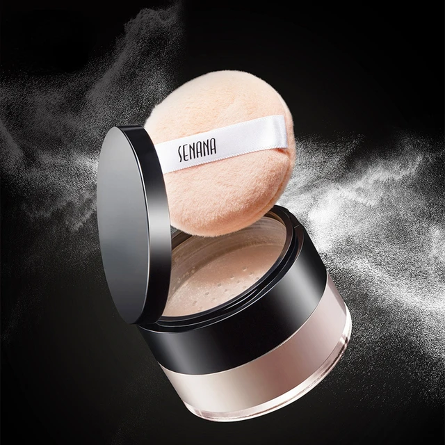 Hydrating Flawless Setting Powder,Natural Nude Finish Oil Control Strong Concealer for All Skin Types Fine Powdery Face Makeup 1