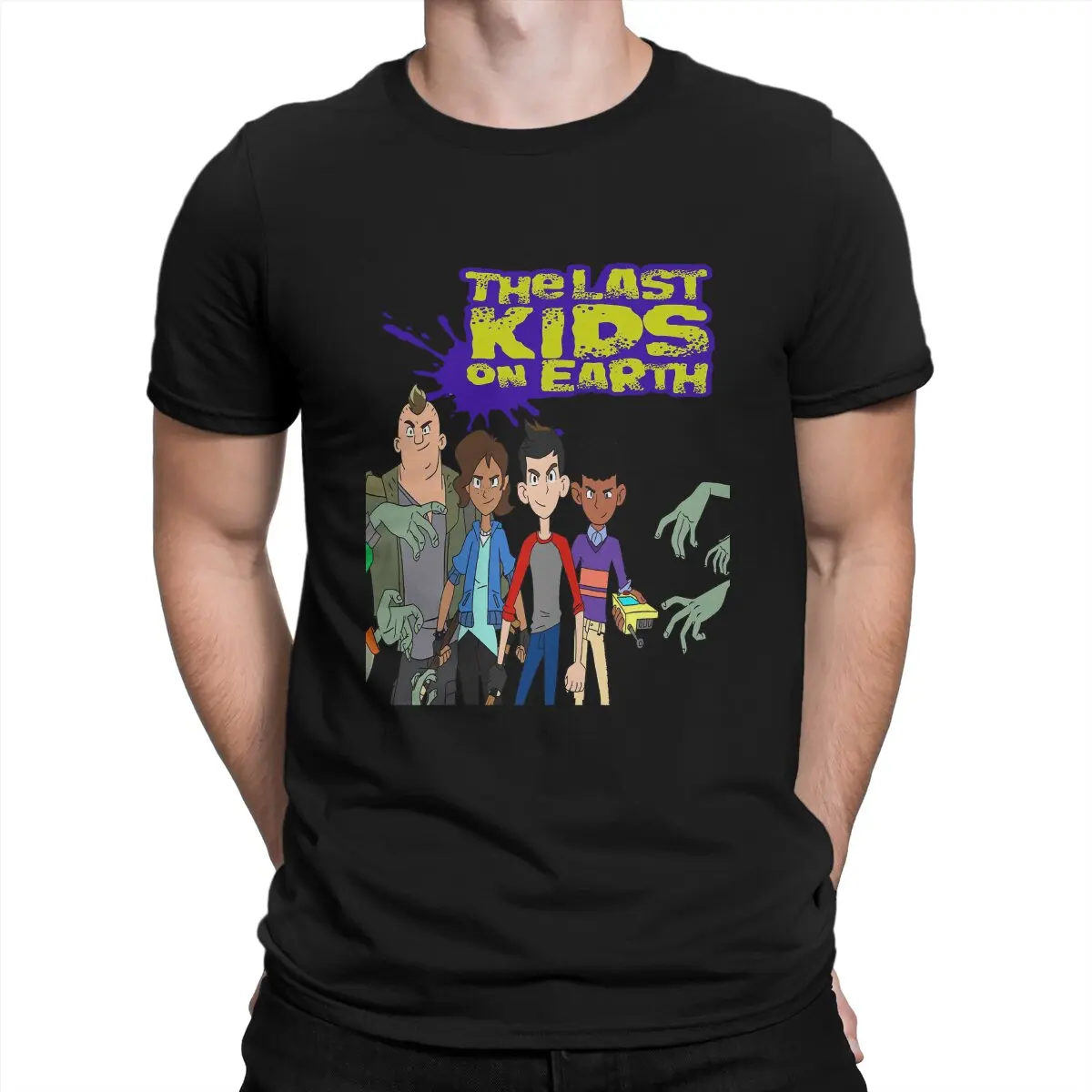 

Men's T-Shirts Poster Crazy 100% Cotton Tees Short Sleeve The Last Kids On Earth T Shirts Crew Neck Clothing Gift Idea