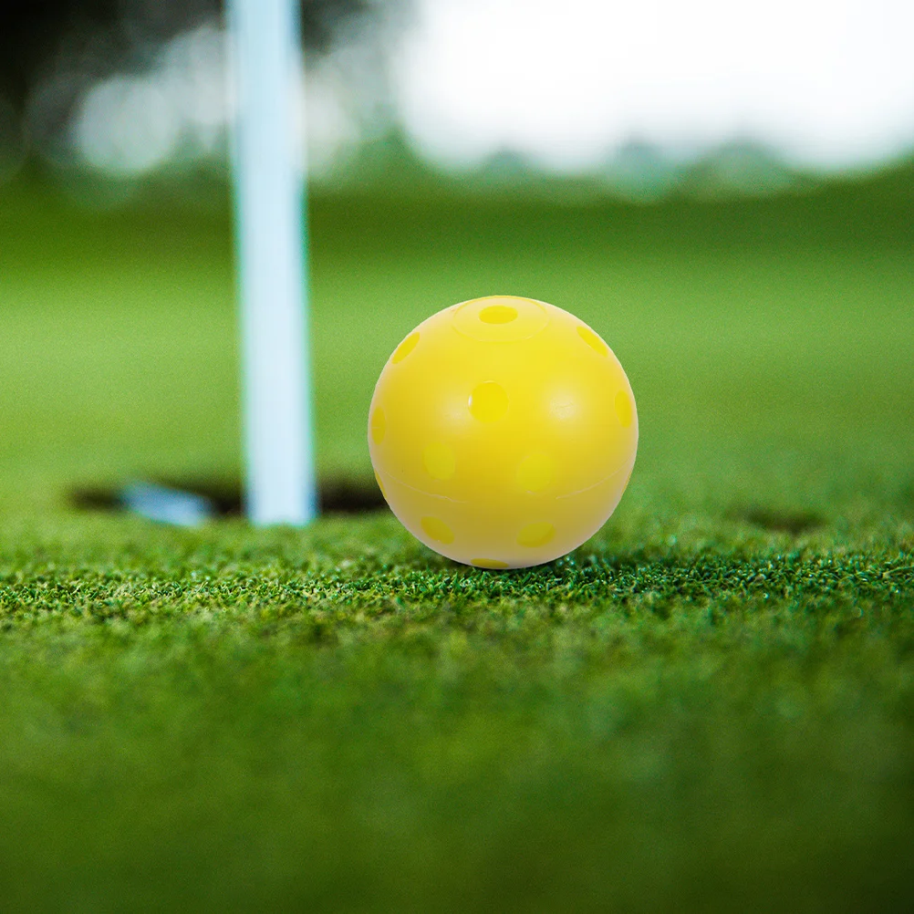 

6 Pcs Golf Practice Ball Hollow Training Balls Accessories Hole Funny Small Portable Reusable for Swing Indoor Compact
