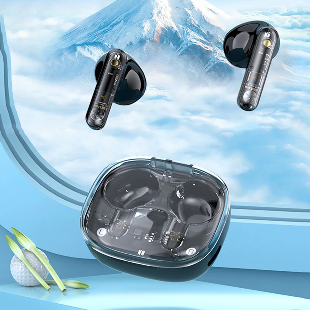 

Personalized Transparent Wireless Headset Noise Reduction Portable Earphone For Workout Walking