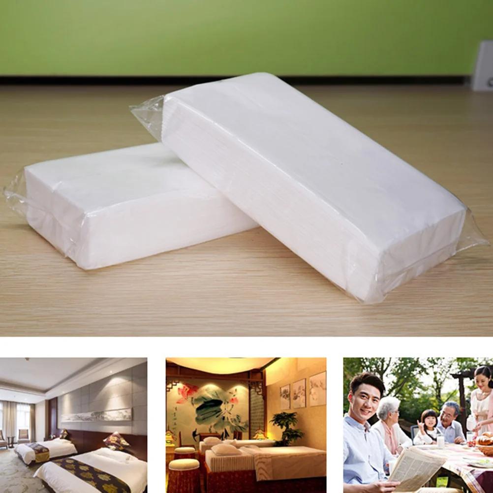 10 Packs Napkin Tissue Absorbent Paper Clean Extraction Napkins Make up Thicker Towels Bulk