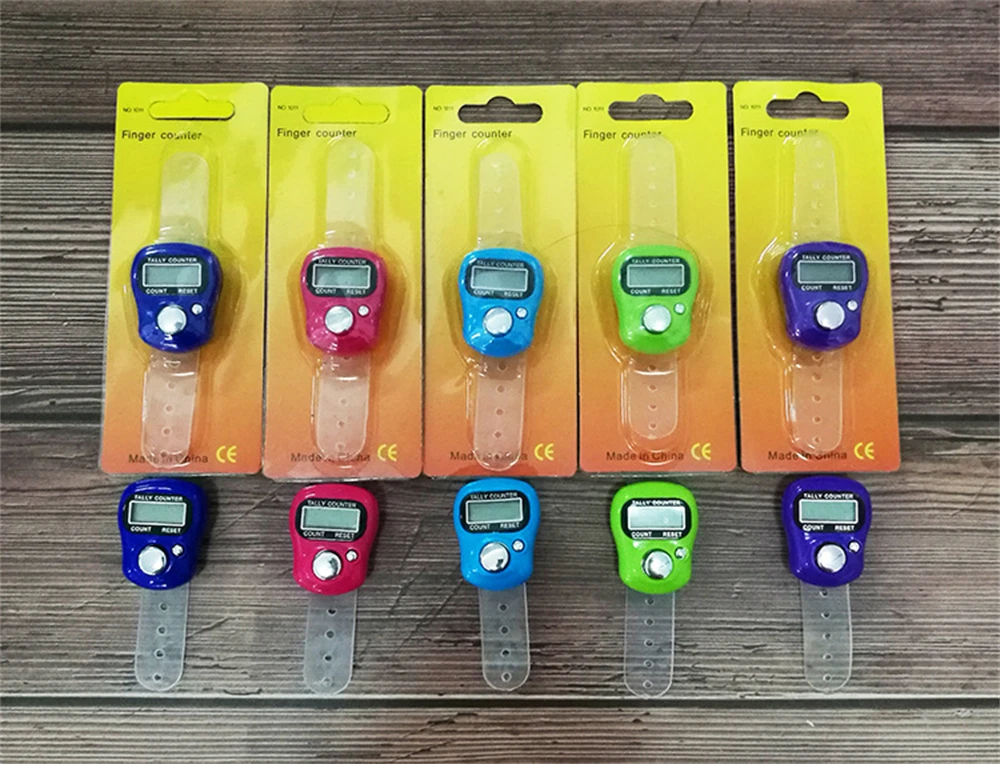 Description Picture 5 of item1Pcs Sewing Knitting Ring LED Electronic Stitch Marker Manual Thumb Counter Row Finger Counter Counting Device Accessories