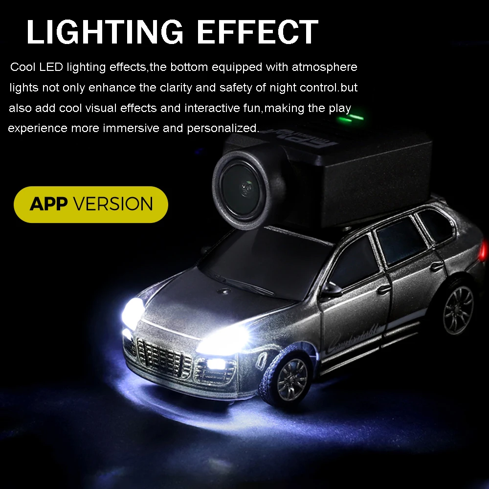 WLtoys 1/64 Full-scale FPV RC Camera Car APP Version Phone Operation 2.4G Automatic Matching With WIFI HD Image Transmission