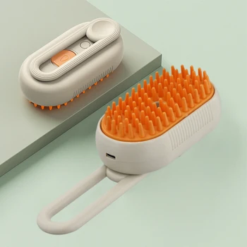 Cat Steam Brush Steamy Dog Brush 3 in 1 Electric Spray Cat Hair Brushes USB Rechargeable Dog Grooming Massage Comb for Pet Hairs