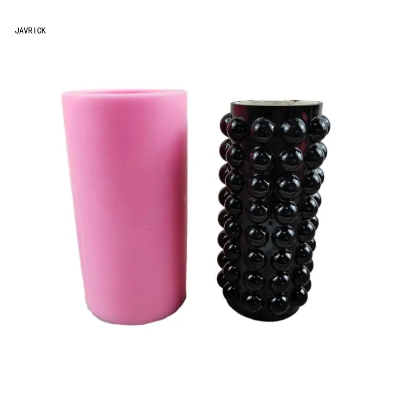 

Bubble Cylinder Vase Silicone Mold Pen Holder Resin Mold for DIY Craft Ornament D0LC