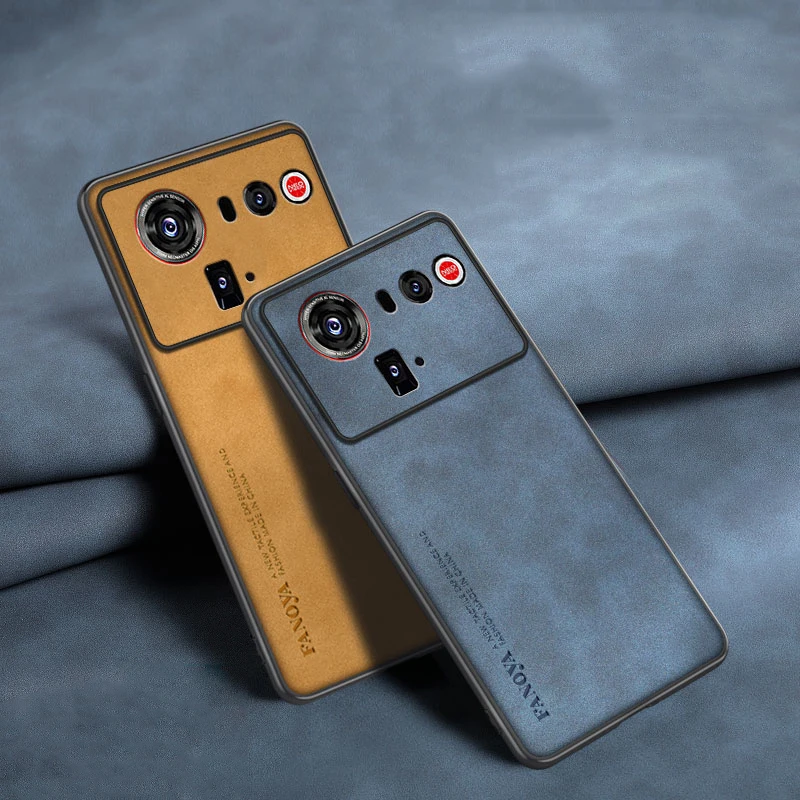 Premium Shockproof Matte Leather Phone Case with Soft Back Cover