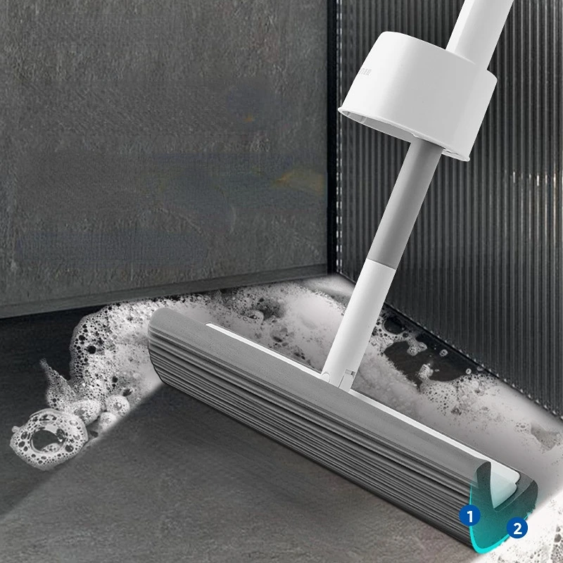 Sponge Mop For Floor Cleaning,pu Mop Head,easy Clean Heavy Dust And Pet