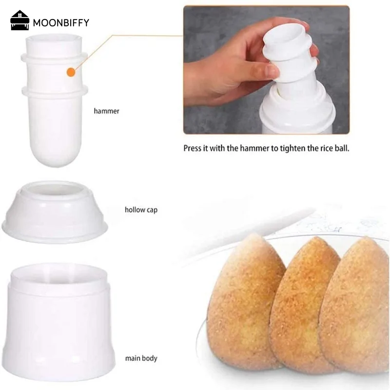 Arancini Maker Sushi Tool DIY Handmade Bento Rice Ball Plastic Mould Homemade Italian Food Meat Ball Mold Kitchen Accessories