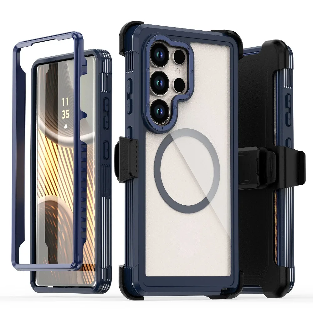 Armor Hybrid Anti-Drop XT MagSafe Case with Wireless Charging and Clip