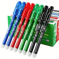 Blue Black Red Green Erasable Gel Pen Set with Eraser Magic Ink Washable School Office Writing Painting Stationery 5