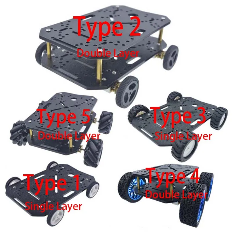 Smart Robot Car Kit com Codificador Mecanum