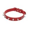 1pc Cool Cat Dog Collar Leather Spiked Studded Collars For Small Medium Colorful Pets Necklace Dogs Cats Neck Strap Pet Products 5