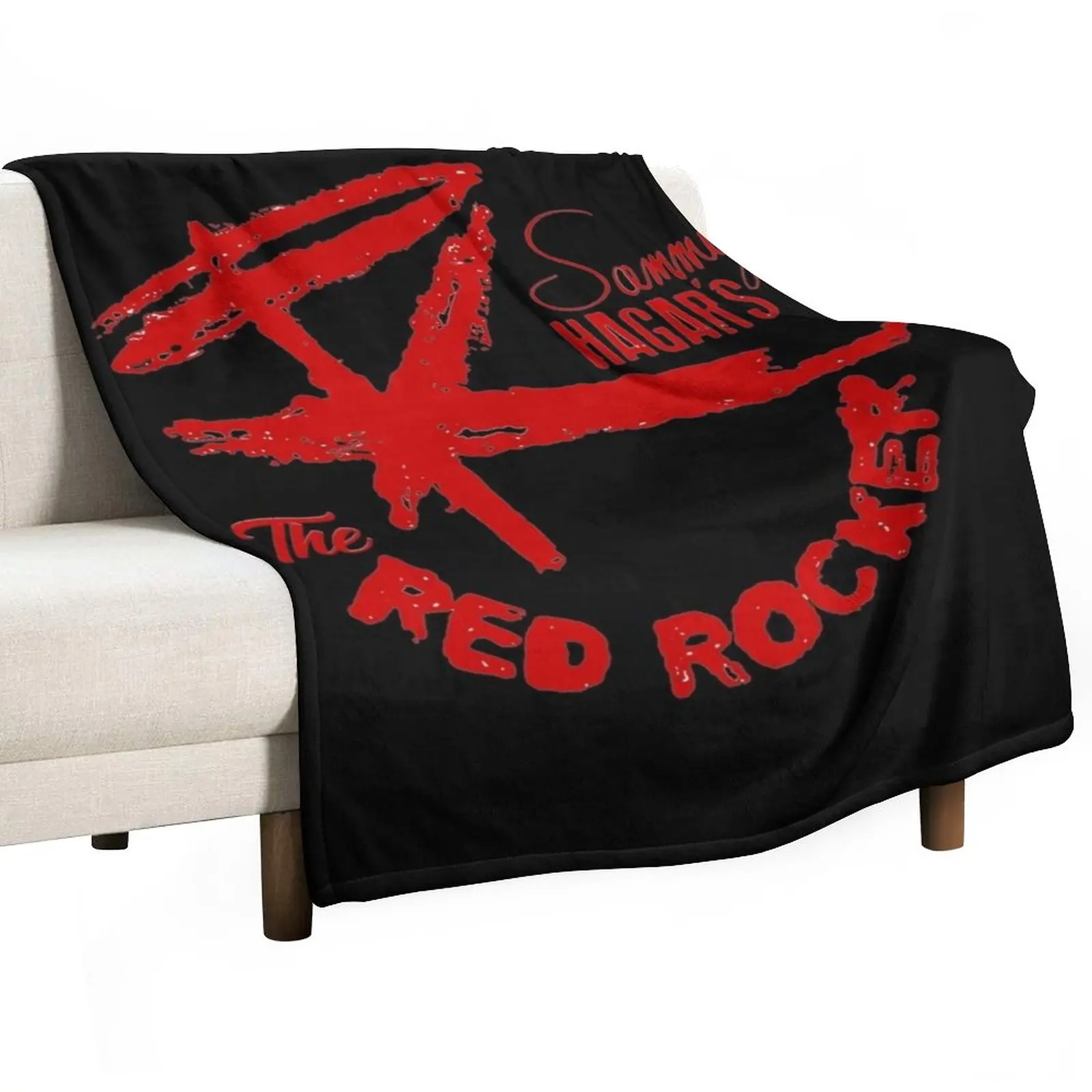 

Red Rocker Music Throw Blanket sofa Hairy Blankets Blankets For Sofas