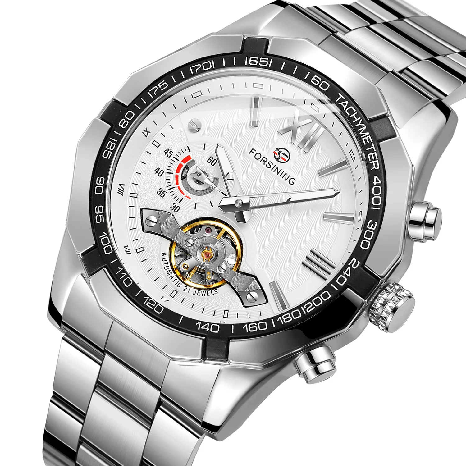 Forsining 373A Watches The New Listing Arrivial Tachymeter Tourbillion Luminous Automatic Mechanical For Men best Gift