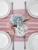 Chiffon Wedding PInk Table Runner Table Setting Gauze Sheer Vintage Christmas Dining Birthday Party Cake Table Decor 2