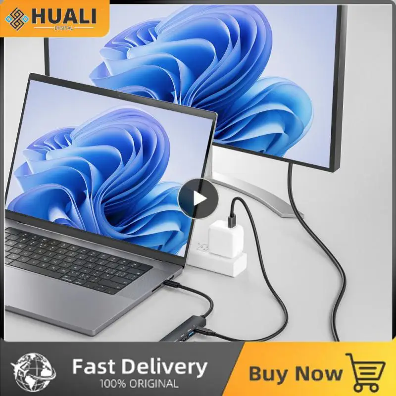 Hub Di Tipo C Hub Usb Hdtv Dock Station Espansore Multiplo Hub Usb C Da 18Cm 4K Per Adattatore Splitter Splitter Adattatore 10 Ps5