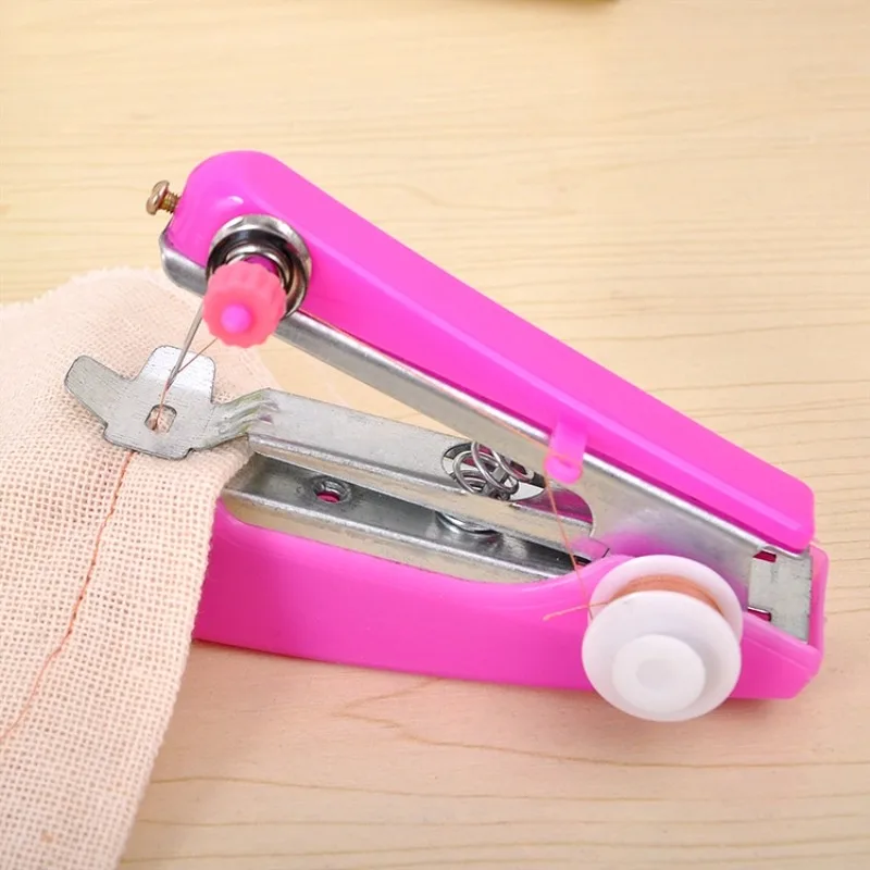 Home handheld portable mini manual sewing machine handheld pocket outdoor travel small sewing machine 5