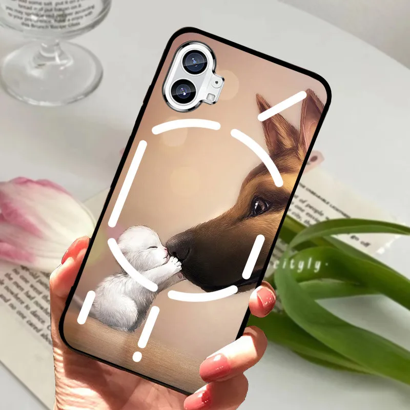 Shockproof Black Bumper Back Phone Case