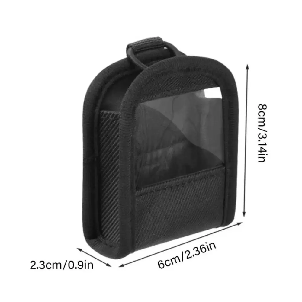 Housse de Transport pour Émetteur Guitare - Noir, Nylon+TPU, 7.5x2.5x8.6 cm