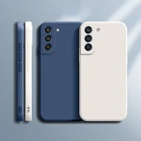 Soft Case for Samsung Galaxy S21 Plus FE S21+ S21Plus S21FE Ultra 5G Contracted Pure Color Liquid Silicone Shockproof Back Cover