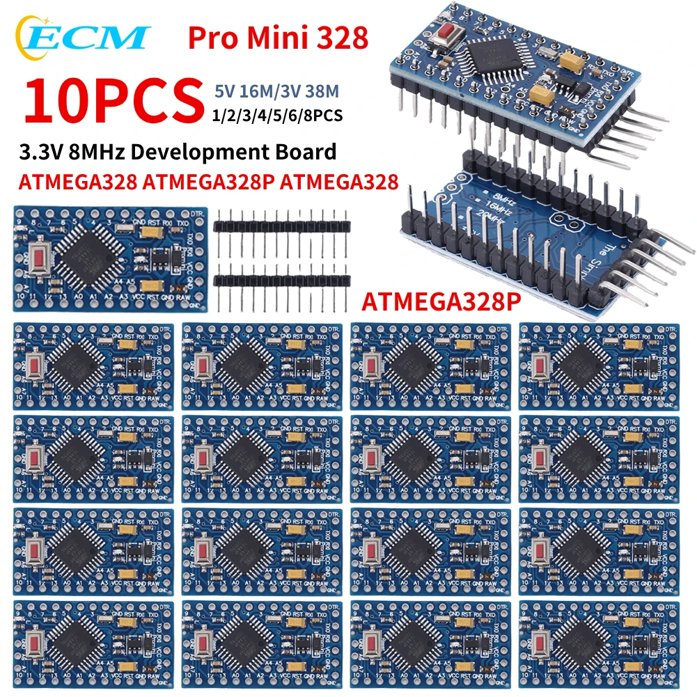 1-10pcs-Pro-Mini-328-ATMEGA328-Module-Development-Board-5V-16MHz ...