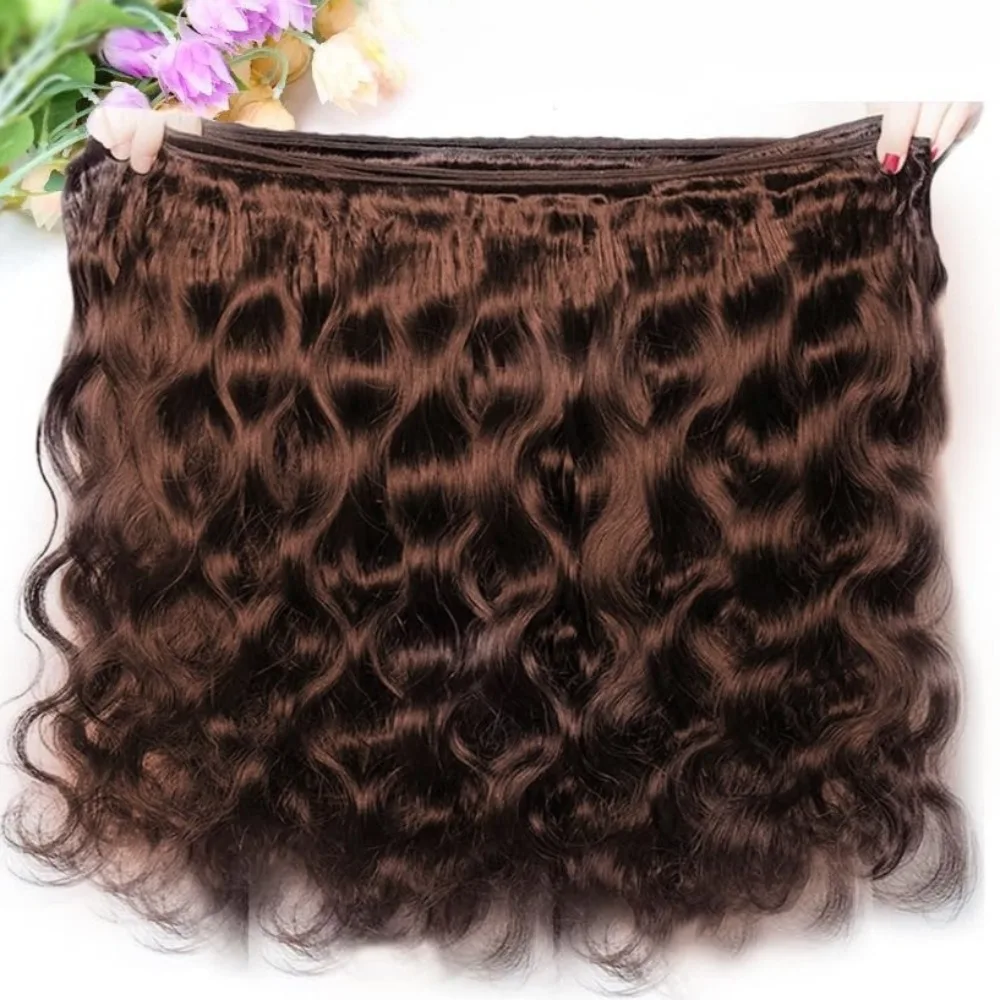 12A Grade 1/2/3PCS Light Brown Body Wave Human Hair Bundles 100g/PC Double Weft Hair Extensions Brazilian Virgin Hair Full End 1