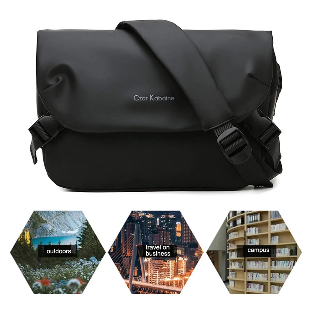 Borsa a tracolla da uomo Borsa a tracolla con cuscino Oxford di grande capacità Impermeabile Traspirante Durevole Resistente ai graffi per_voghion.com