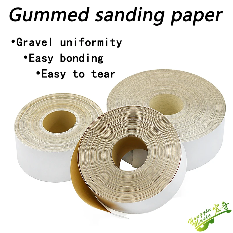 

1pc Gummed sandpaper roll dry abraded sandpaper polishing belt abraded sandpaper roll model
