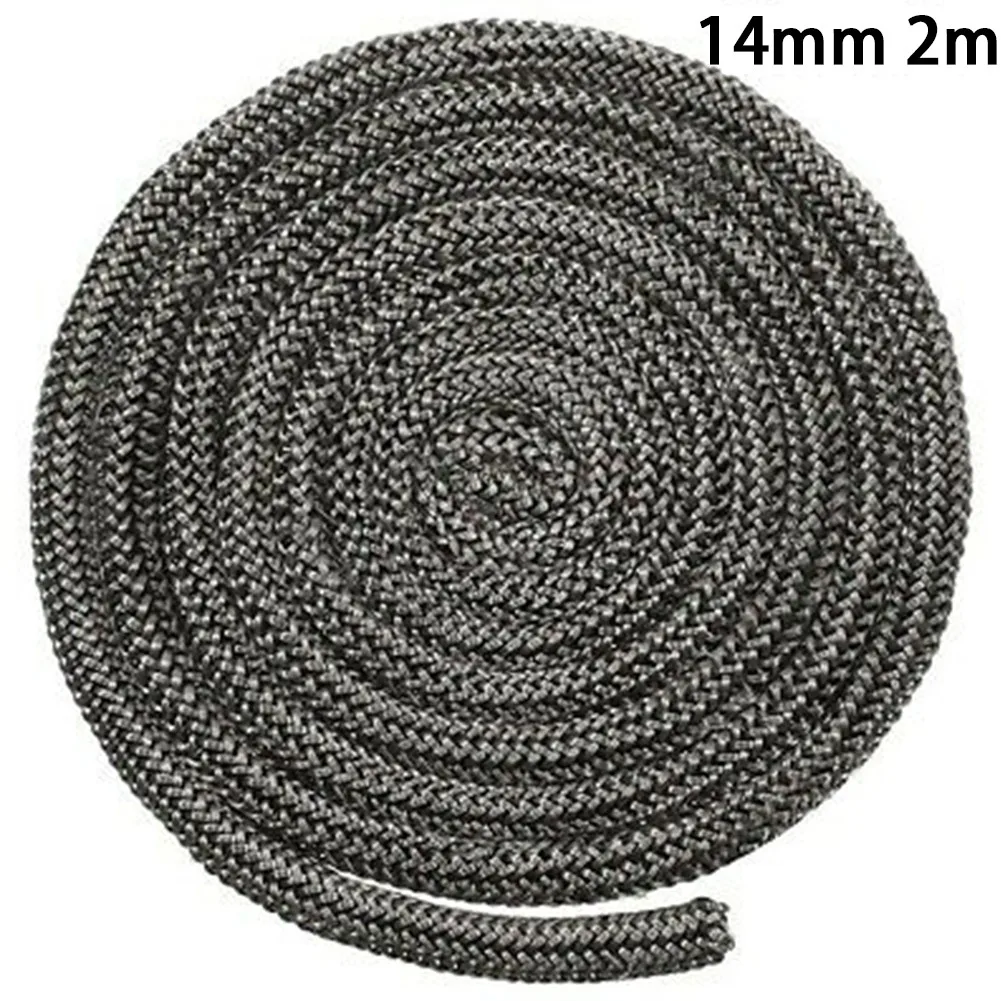 

1 Pcs Fiberglass Rope Seal Black Stove/Fire Wood Burning Stove 14/16mm 78 Inch/2 Meters Length Log Burner Door Seal For Boiler