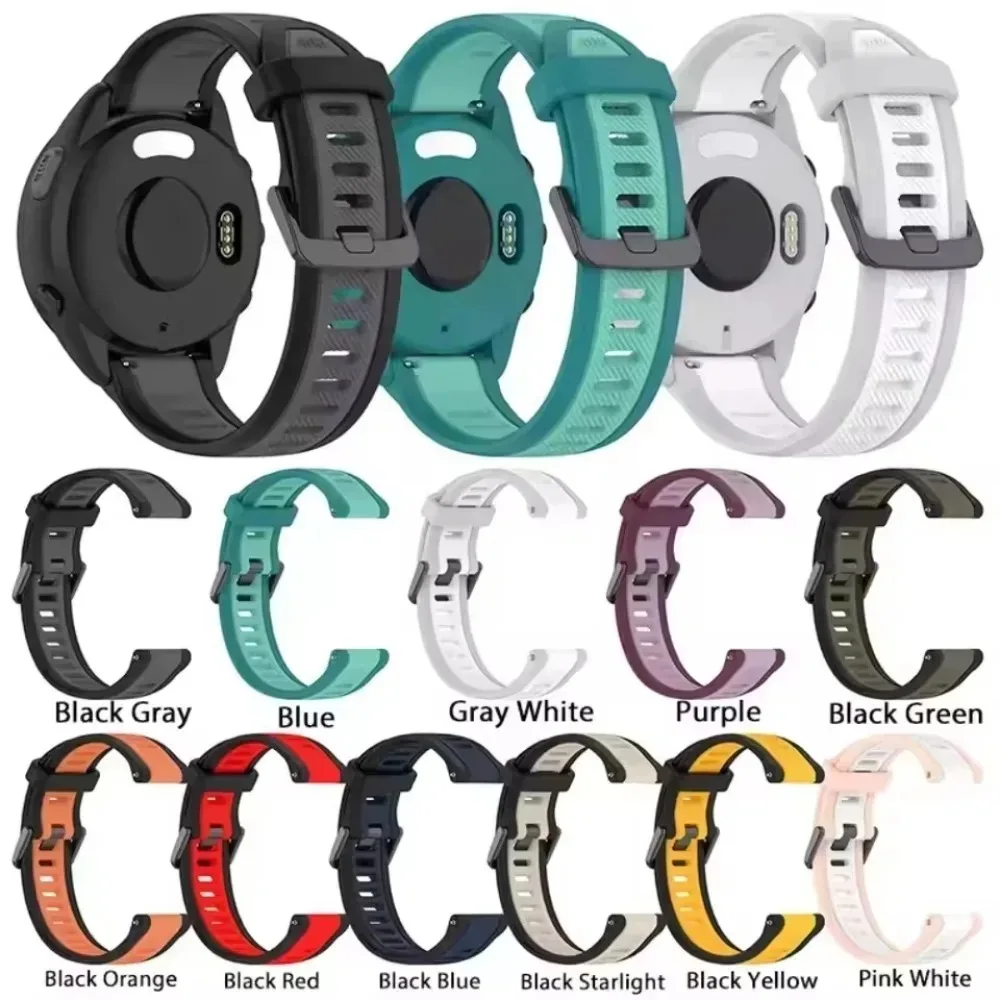 Versatile Silicone Smartwatch Strap in Multiple Sizes