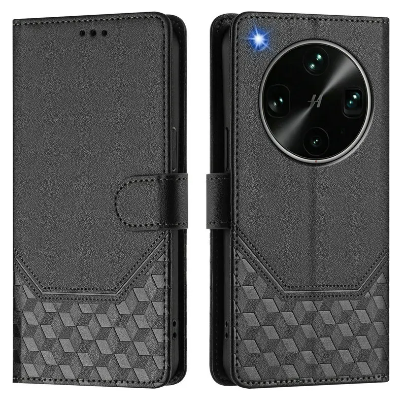 Luxury Leather Texture Wallet Flip Case with RFID Protection
