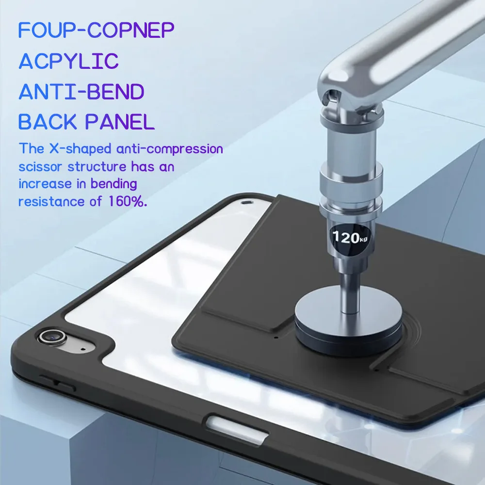 360° Rotation Acrylic Protective Tablet Case