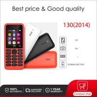 Original Unlocked 130 (2014) Dual Sim GSM 900/1800 Mobile Phone Russian Arabic Hebrew Keyboard Made in Finland